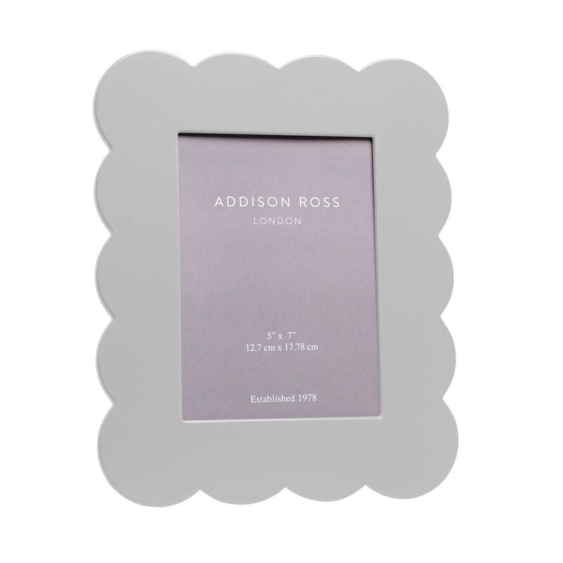 Addison Ross White Lacquer Scallop Frame 5x7 image number 1