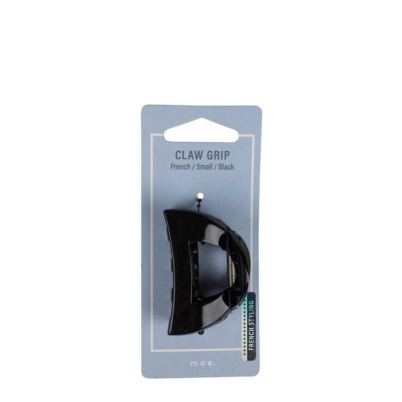 Mae Small Black French Claw Clip image number 0