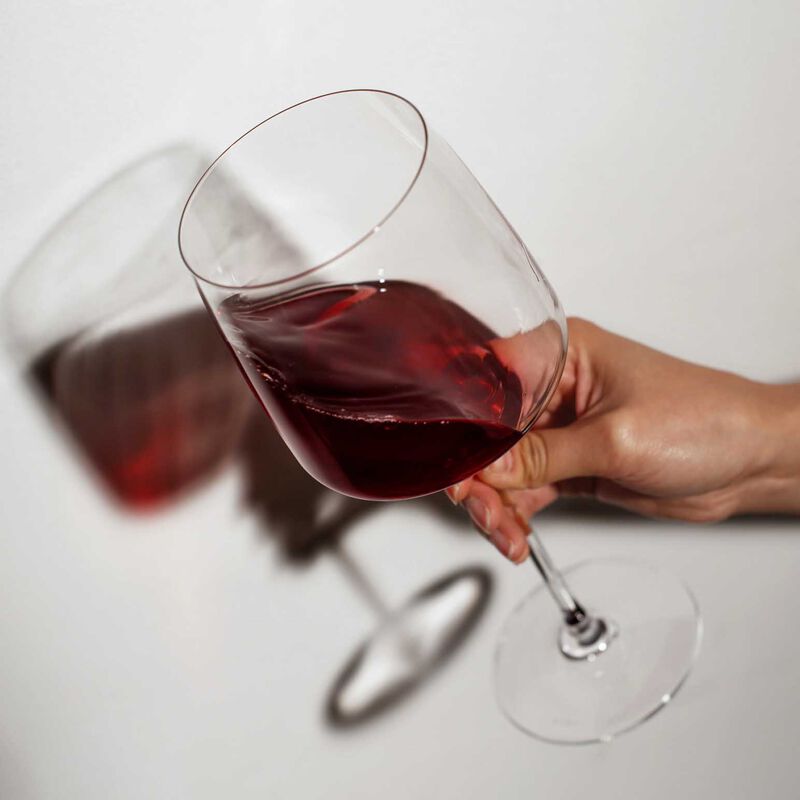 Viski Reserve Julien Crystal Bordeaux Glasses, Set of 4 image number 1