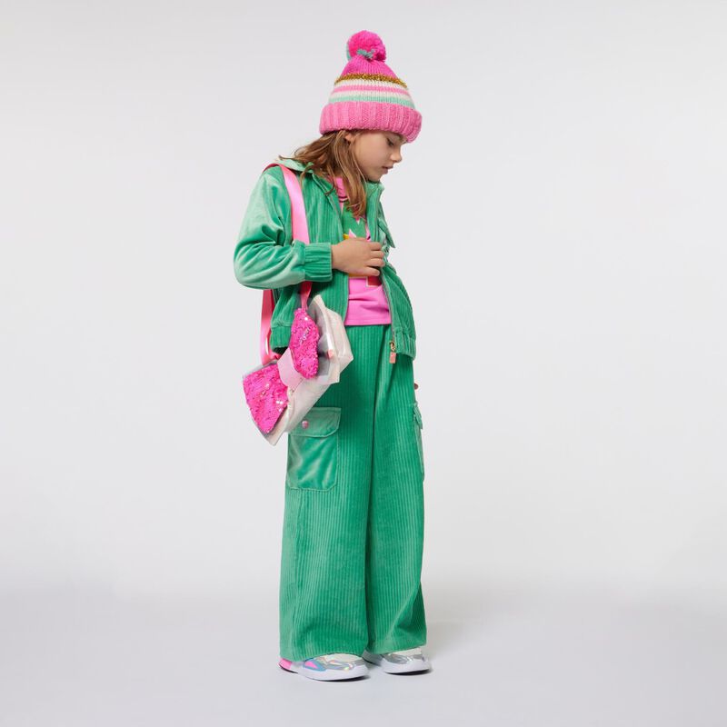Billieblush Striped Pom-Pom Hat T2 - T3 image number 1