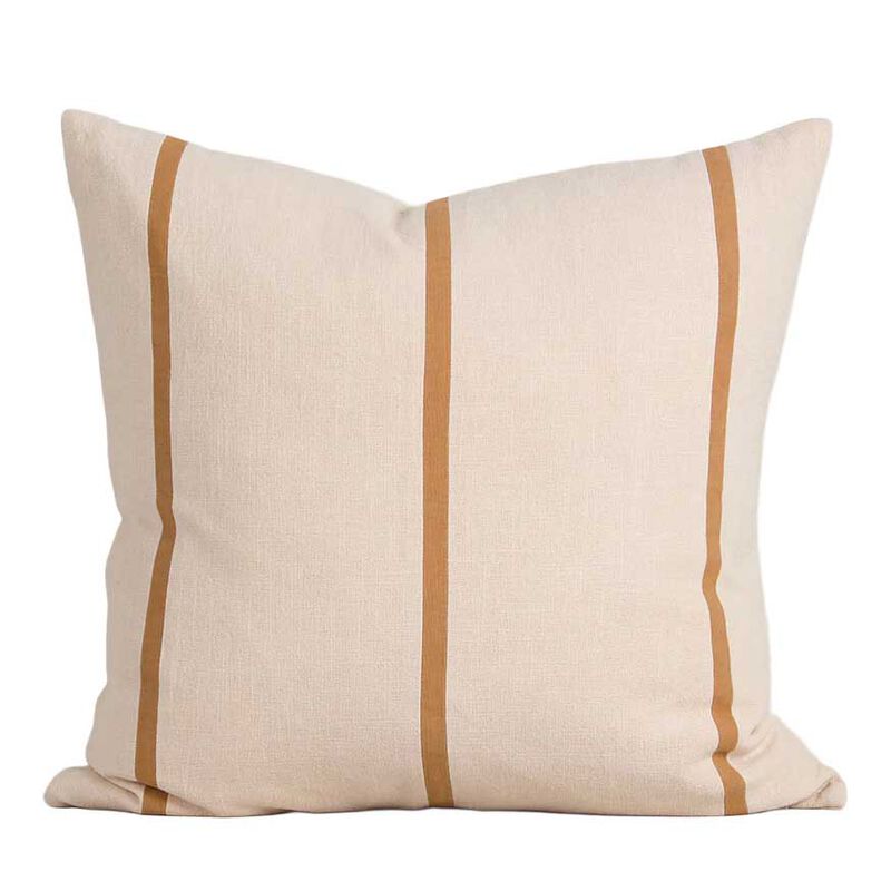 Baya Otis Cushion With Feather Inner 55x55cm - Oat/Caramel image number 0