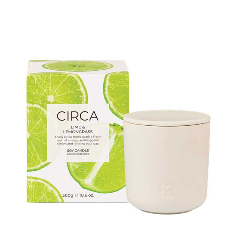 CIRCA Lime & Lemongrass Candle 300g image number 0