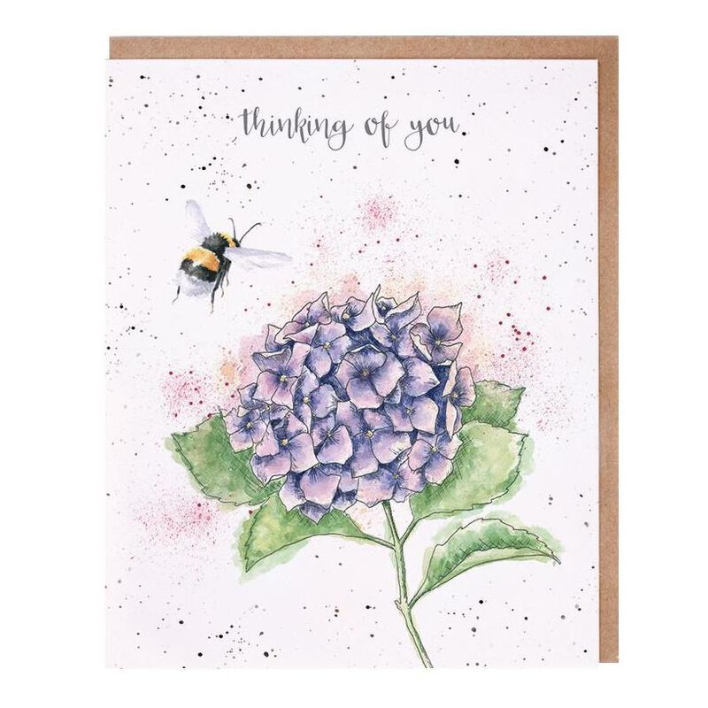 Wrendale Fur Feathers: Toy Hydrangea Card image number 0