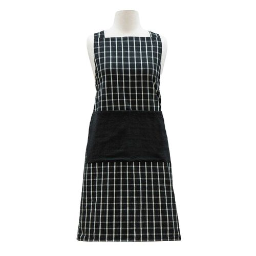 Ladelle Hemingway Black Cross Back Apron