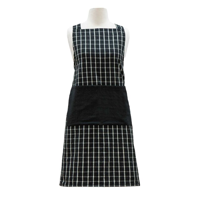 Ladelle Hemingway Black Cross Back Apron image number 0