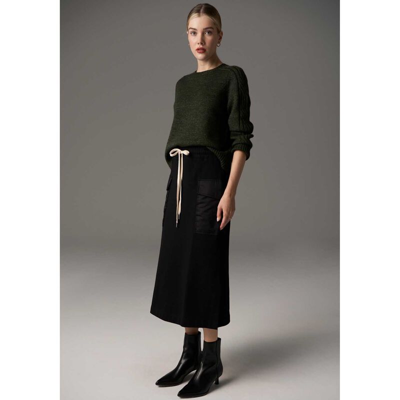 POL Bennet Lurex Cable Knit Jumper image number 2