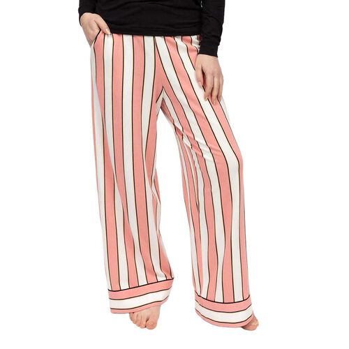 Cyberjammies Bonnie Stripe Printed Jersey Wide Leg Pyjama Bottoms