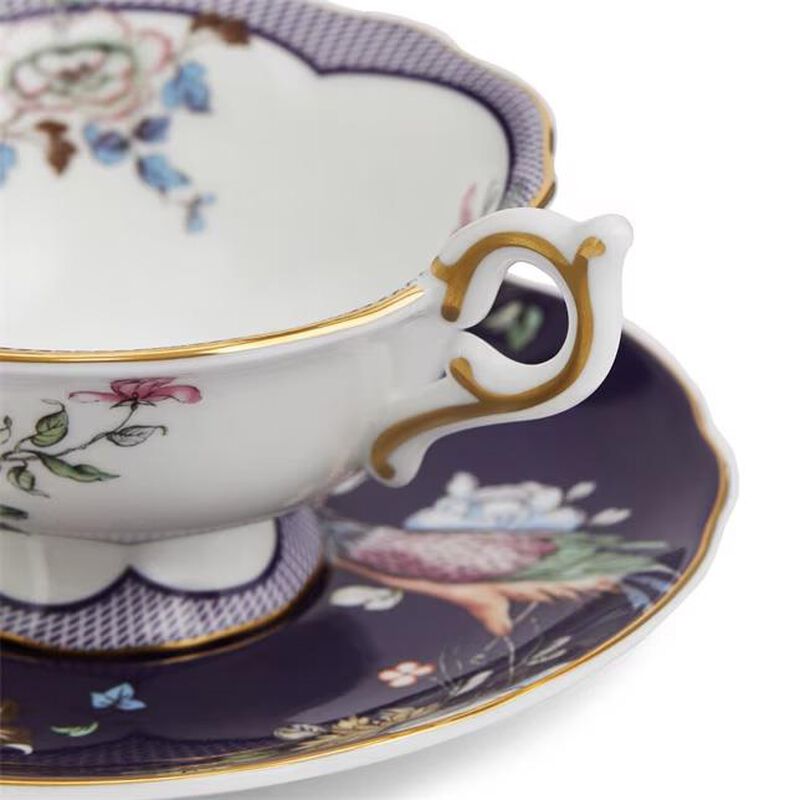 Wedgwood Wonderlust Midnight Crane Teacup & Saucer 80ml image number 1