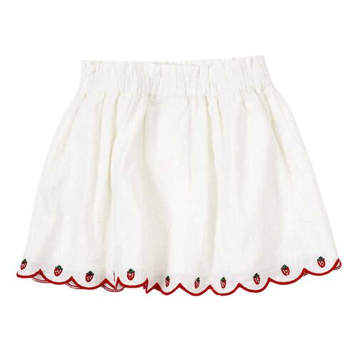Goldie + Ace Scallop Hem Strawberry Skirt 1-2Y