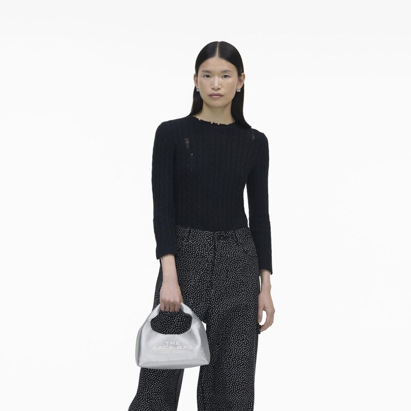 MARC JACOBS The Metallic Mini Sack Bag image number 3