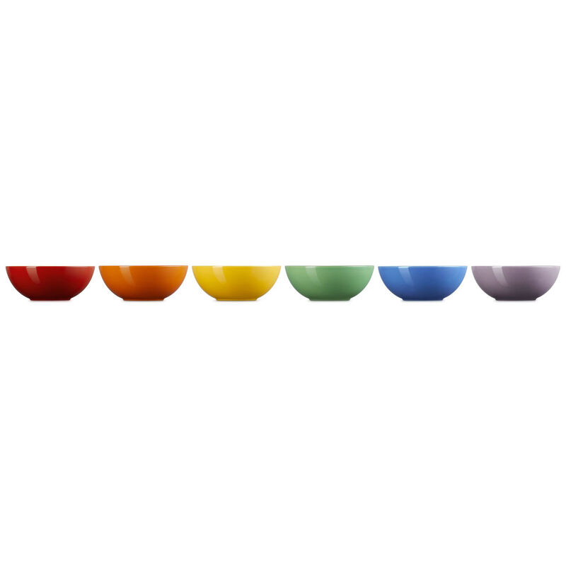 Le Creuset Stoneware Rainbow Set of 6 Cereal Bowls 16cm image number 2