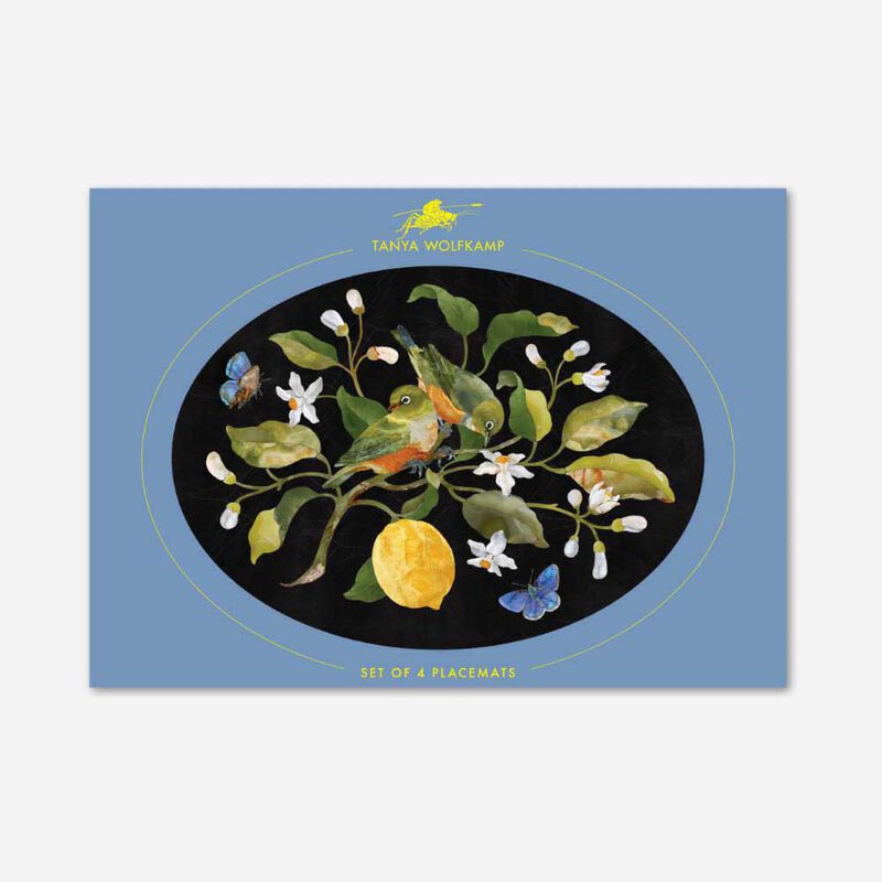 Tanya Wolfkamp Oval Placemat Set Of 4 - Nz Birds image number 1
