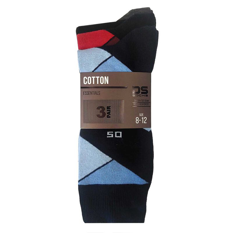 DS Socks Cotton Nylon Abstract 3 Pack image number 2