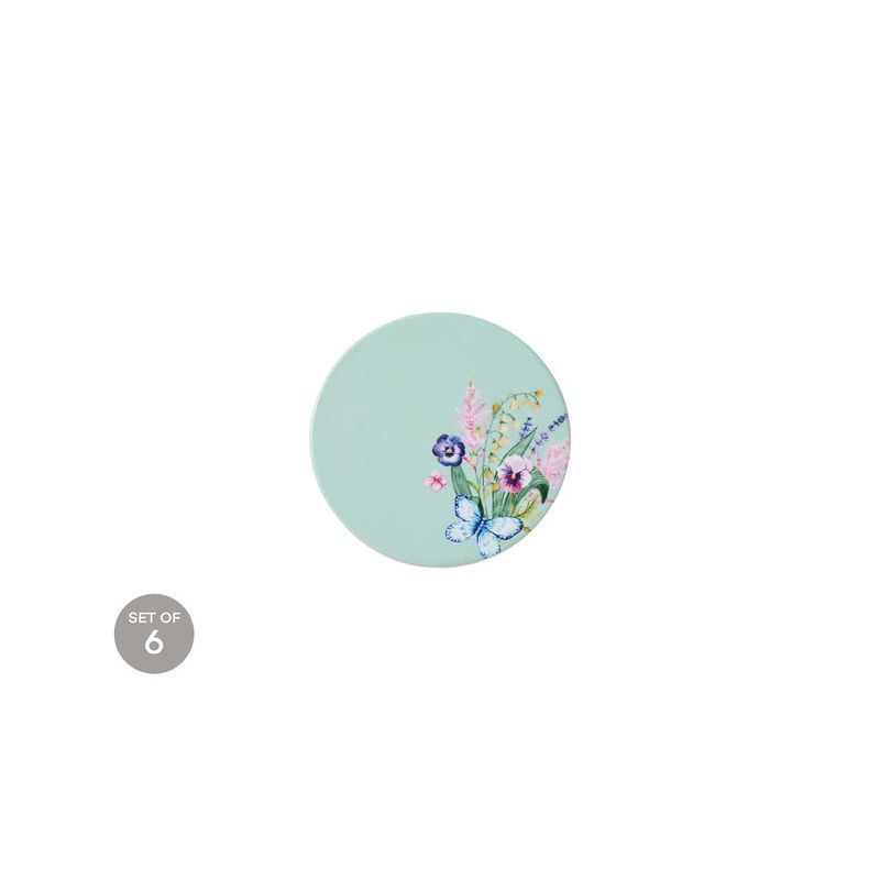 Maxwell & Williams Botanica Ceramic Round Coaster 10cm Aqua image number 1