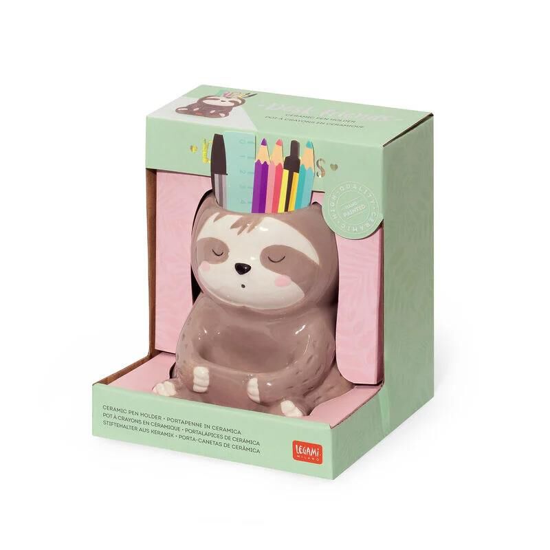 Legami Sloth Ceramic Pen Holder image number 1