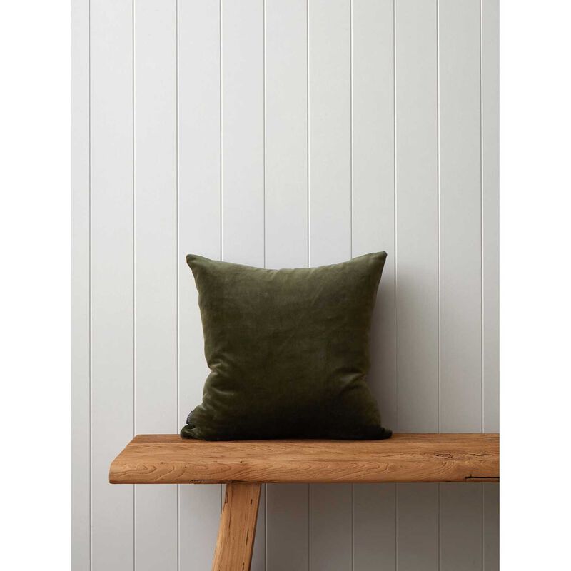 Wallace Cotton Botanical Bee Square Cushion Cover image number 2