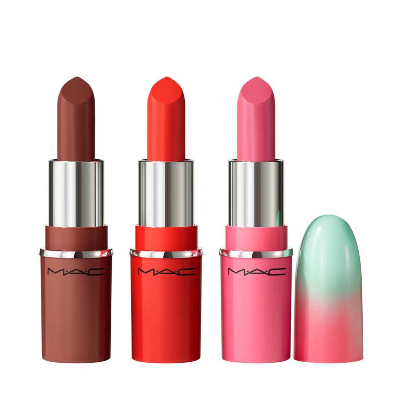 MAC Wildest Gleams Mini Lustreglass Lip Trio: Brights image number 1