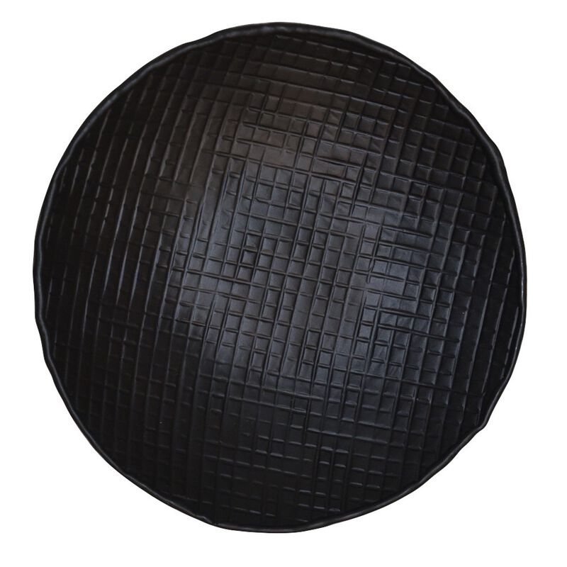 Ankara Round Plate - Black image number 1
