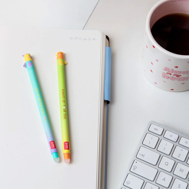 Legami Valentines Day Better Together Erasable Gel Pens Set of 2 image number 1