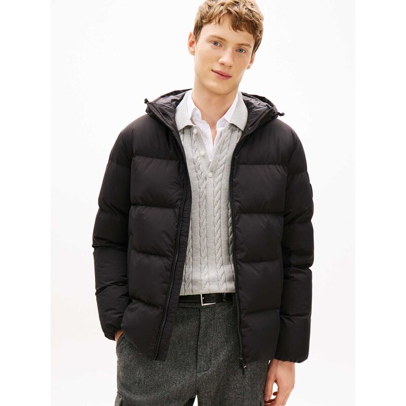 Tommy Hilfiger Water Repellent Down Hooded Puffer Jacket image number 3