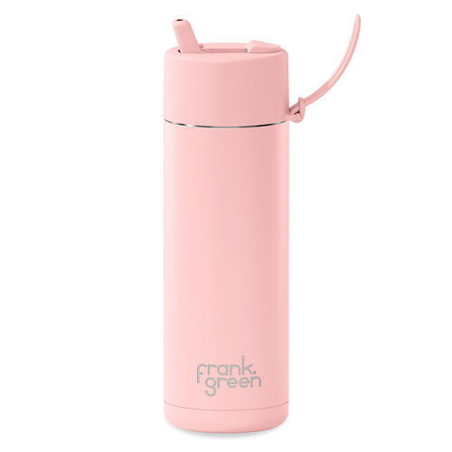 frank green 20oz Reusable Bottle with Flip Straw Lid Blushed