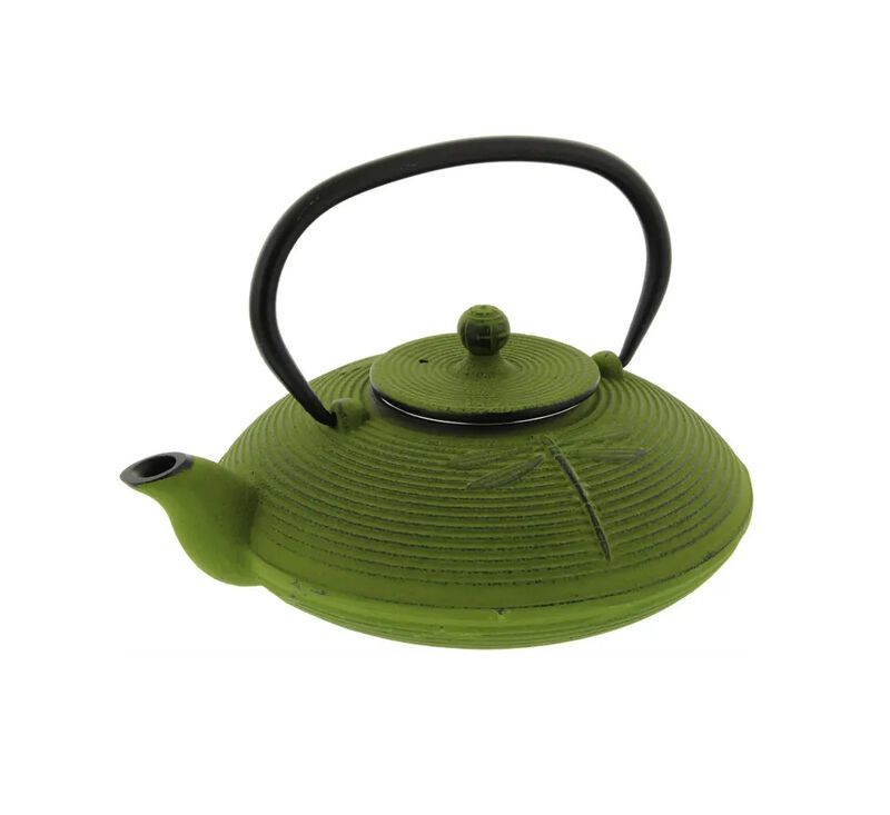 D.Line Green Cast Iron Tea Pot Dragonfly 770ml image number 0