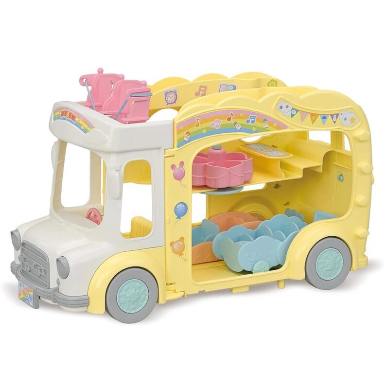Sylvanian Families Rainbow Fun Nursery Bus image number 1