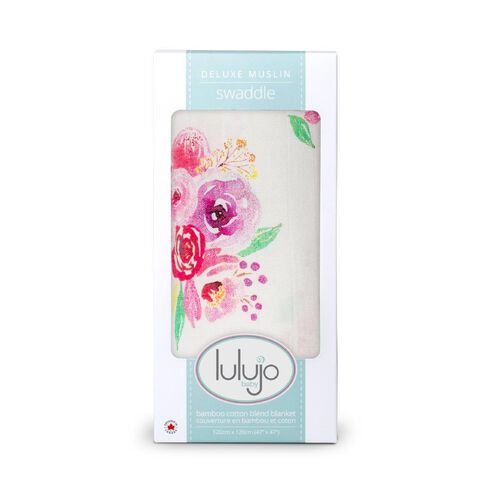 LuluJo Muslin Bamboo Swaddle - Poises