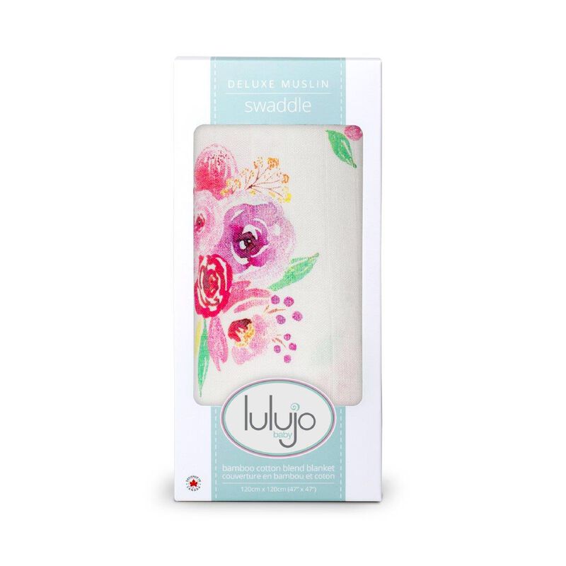 LuluJo Muslin Bamboo Swaddle - Poises image number 0