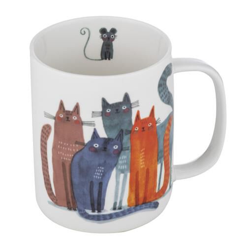 Ashdene Quirky Cats Four Friends Mug