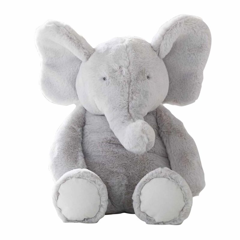 Pottery Barn Kids Grey Elephant Medium Plush Toy image number 0