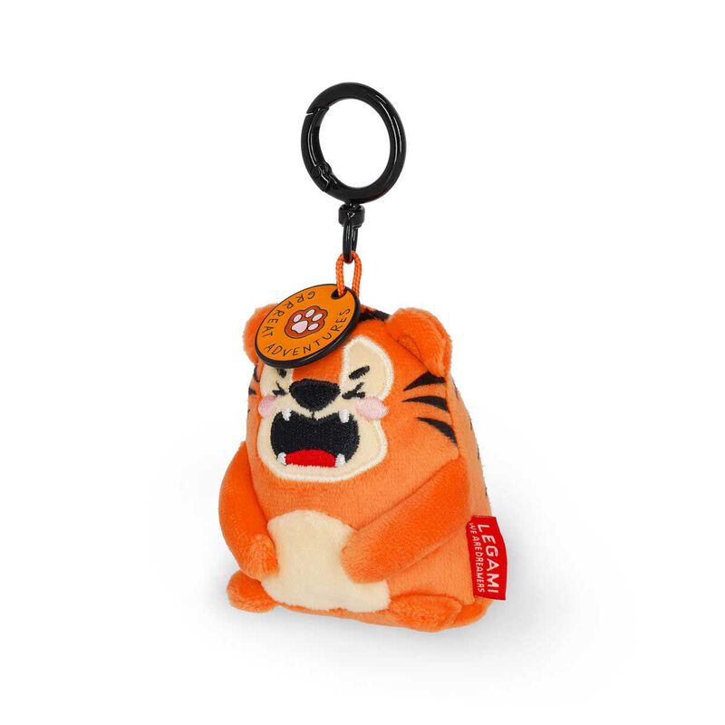 Legami Super Soft! Tiny Plush Key Ring - Tiger image number 3