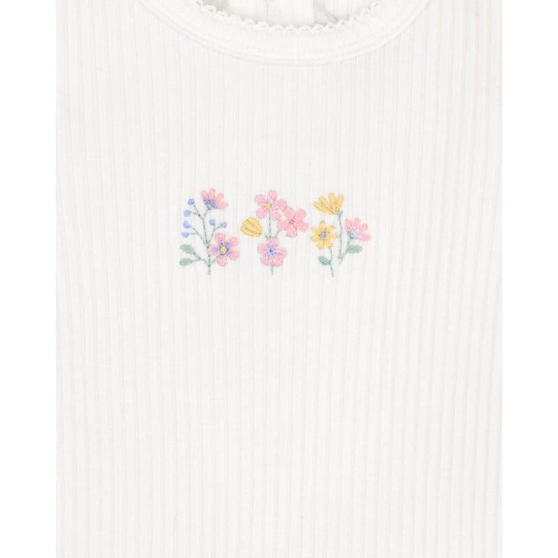 Bébé Bonnie Organic Embroidered Bodysuit image number 2
