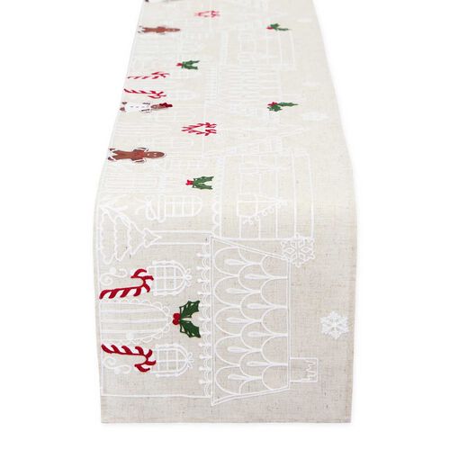 DII Gingerbread Town Table Runner