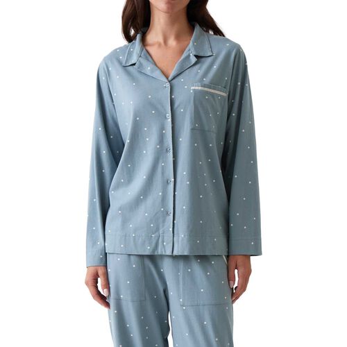 Wallace Cotton Georgie Organic Brushed Cotton Knit PJ Shirt