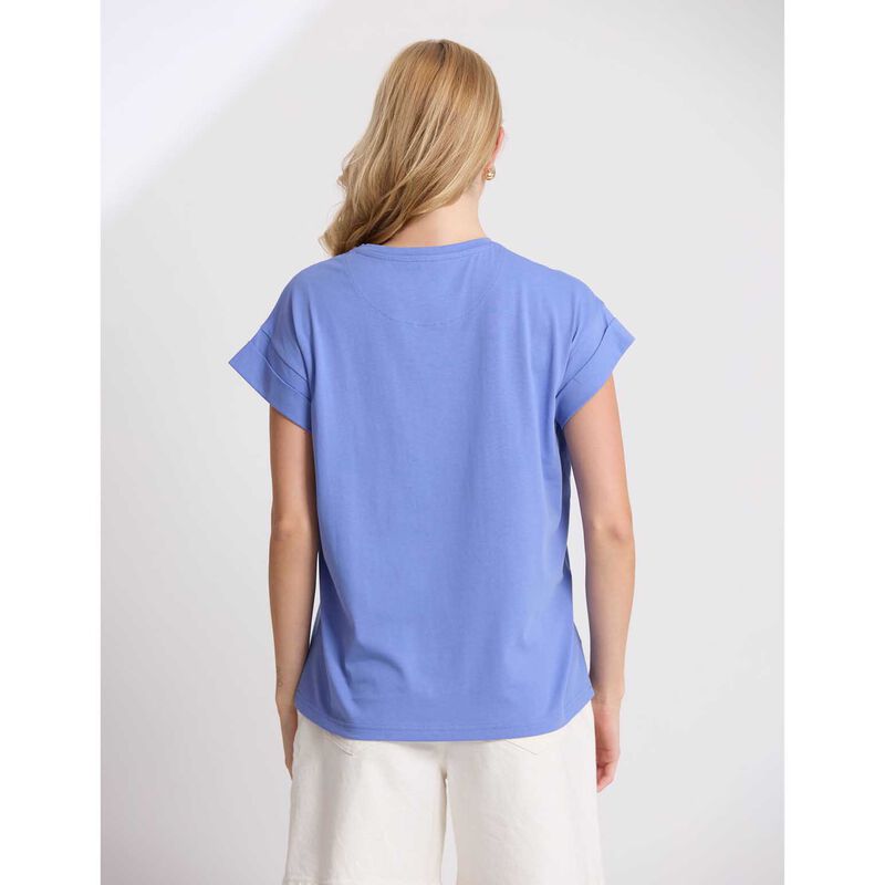 Stella + Gemma Cuff Tee Cornflower image number 1