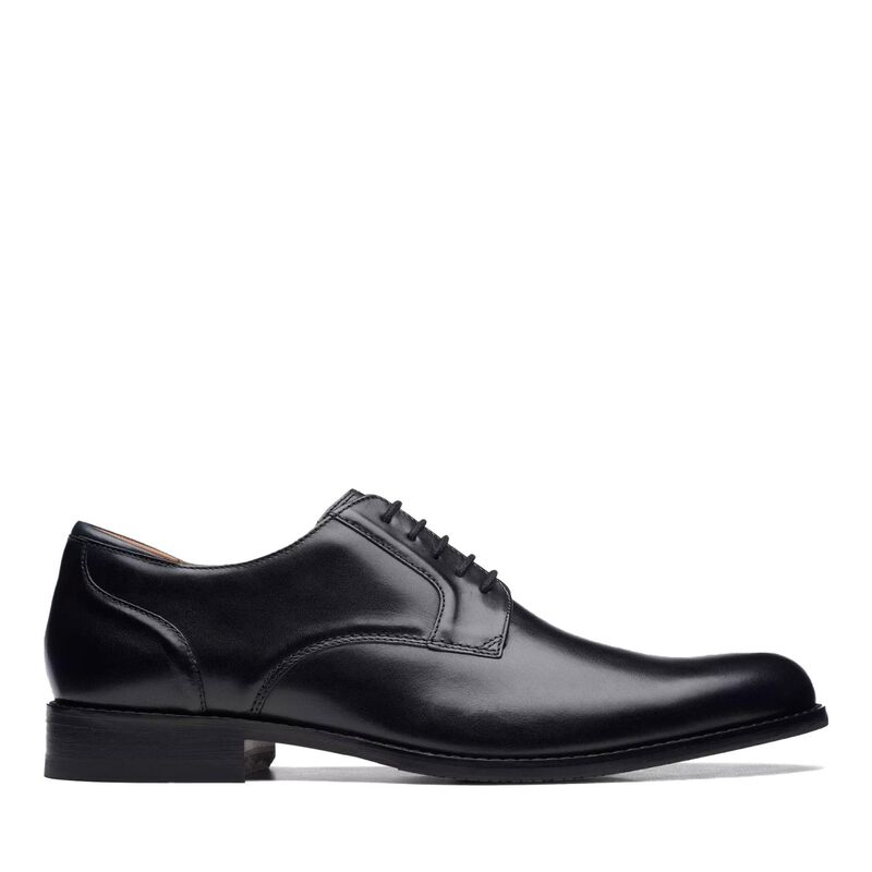Clarks Mens Craft Arlo Lace Black Leather image number 0