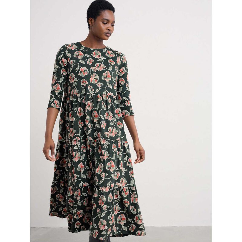 Seasalt Cornwall Line Strokes Dress Artist Camellia Coppice image number 1