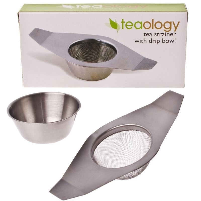 D.Line Tea Strainer with Bowl image number 0