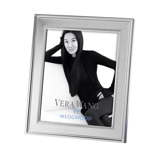Vera Wang Grosgrain Silver Giftware Frame 8x10"