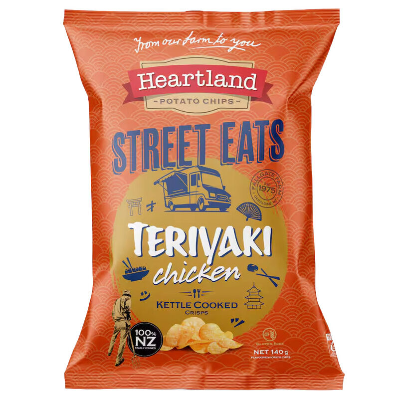 Heartland Teriyaki Chicken Kettle Cooked Crisps 140g image number 0