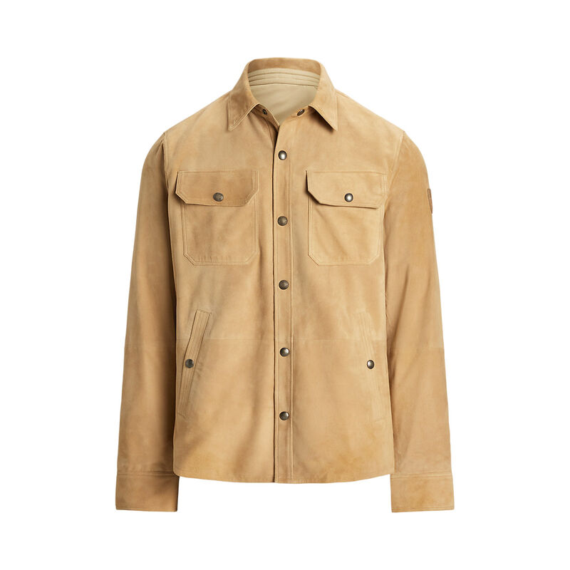 Polo Ralph Lauren Reversible Suede-Taffeta Shirt Jacket image number 2