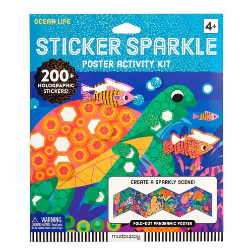 Ocean Life Sticker Sparkle Poster Activity Kit