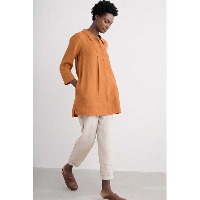 Seasalt Cornwall Tide Clock Tunic Cumin image number 3