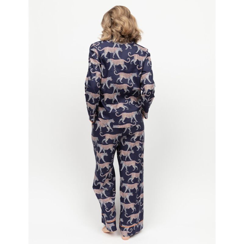 Cyberjammies Taylor Leopard Wide Leg Pyjama Bottoms image number 1