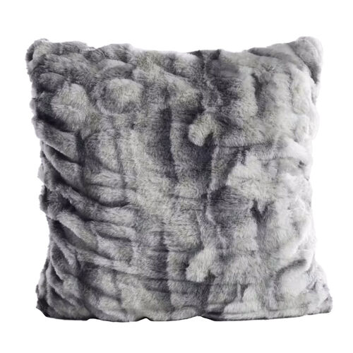 Top Drawer Snow Leopard Fur Cushion With Inner 45x45cm