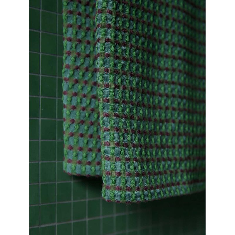 Citt&agrave; Aalto Bath Sheet Eucalyptus/Multi 100x180cm image number 2