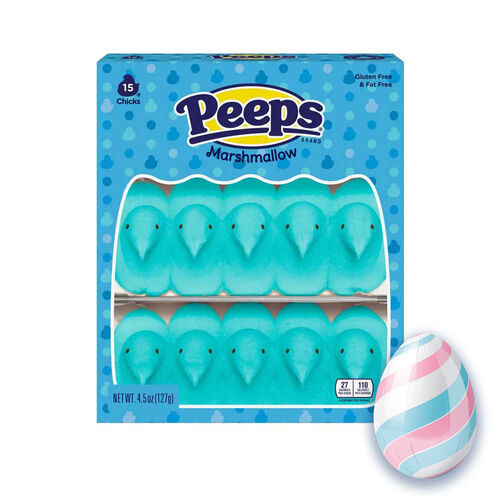 Peeps&reg; 15-Piece Blue Marshmallow Chicks