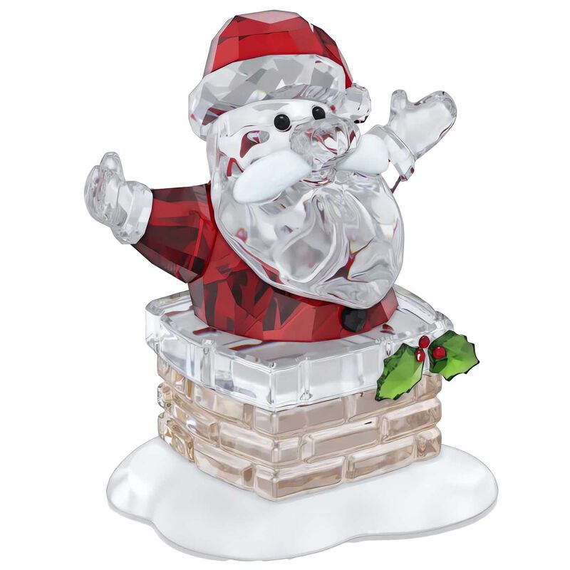 Swarovski Holiday Cheers Santa Claus and Chimney image number 1