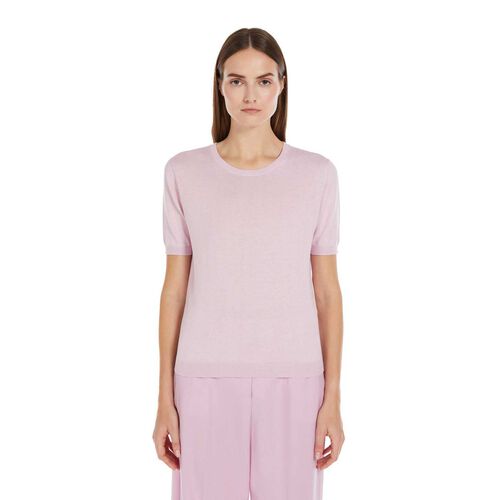 Weekend Max Mara Zibetto Silk Cotton Knit T-Shirt